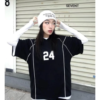 Áo thun Local Brand SEVENT thiết kế TWENTY FOUR chất liệu cotton 100% dày dặn,Áo thun Unisex T011