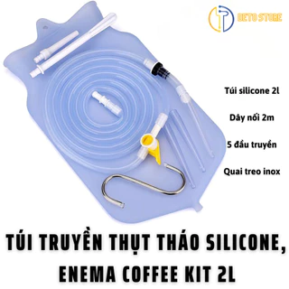 Túi truyền silicone 2L súc rửa enema gerson detox