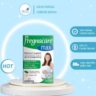 Viên Uống Vitamin Bầu Pregnacare Max Vitabiotics Hộp 84 Viên , Vitamin Tổng Hợp Giúp Mẹ Bầu Và Bé Khỏe Mạnh