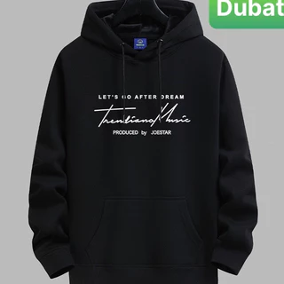 ÁO KHOÁC HOODIE CHỐNG NẮNG LÓT NHUNG TAY DÀI OVERSIZE IN CHỮ LET'S GO PHONG CÁCH CAO CẤP MỚI -DUBATI FASHION