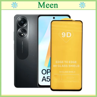 "Kính cường lực 9D OPPO A58 "  Full màn hình, Ảnh thực shop tự chụp, tặng kèm bộ giấy lau kính Meen