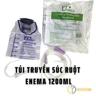 Túi truyền thụt tháo đại tràng cà phê Enema, túi truyền súc ruột 1200ml (Túi cho ăn)