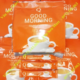 03 bịch cà phê sữa Good morning Trần Quang 480g (24 gói dài x 20g)