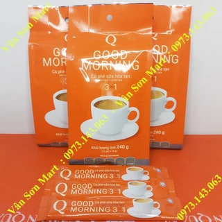 03 bịch 240g cà phê sữa (loại 12 gói nhỏ) Good morning Trần Quang