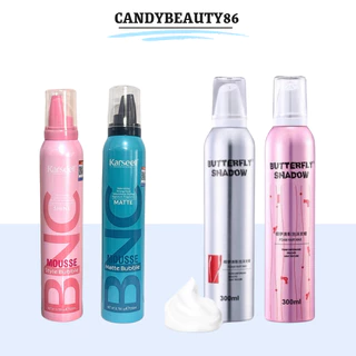 Gôm mềm giữ nếp tóc Butterfly Shadow 300ml xịt bọt dạng mềm tạo kiểu giữ nếp tóc uốn xoăn bồng bềnh