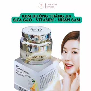 Kem dưỡng da mặt Sữa gạo - Vitamin - Nhân sâm PT. cosmetic dưỡng trắng, cấp ẩm, chống lão hóa