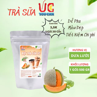 Trà Sữa vị Dưa Lưới, Trà Sữa UC Đậm Vị, Thơm Ngon, Nước Uống Giải Khát, Dễ Pha, Đủ Vị (1 gói 500gr)