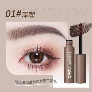 Hàng Mới Về Chuốt Mascara Lông Mày NOVO Dạng Lỏng Chống Thấm Nước Màu Trang Điểm Tự Nhiên Lâu Trôi