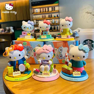 [ CHÍNH HÃNG SANRIO ] Hộp mô hình Blindbox Hello Kitty Lovely Week