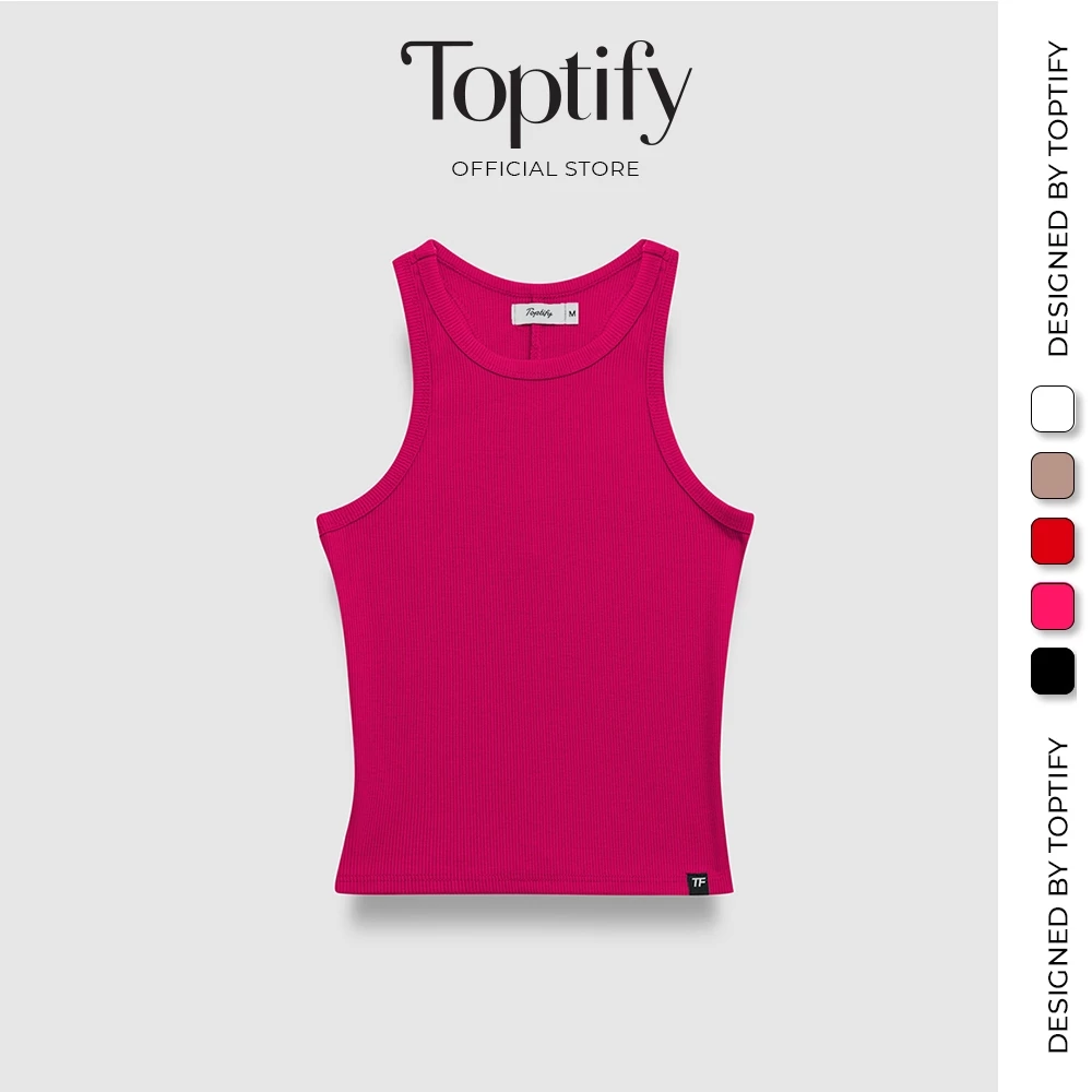 Áo ba lỗ nữ TOPTIFY tanktop sát nách dáng dài dây mảnh ôm body form basic Hadley Top AC80