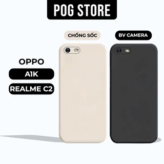 Ốp lưng Oppo A1k, Realme C2 cạnh vuông | Vỏ điện thoại oppo bảo vệ camera
