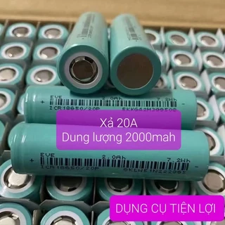 pin 18650 EVE 20P dung lượng 2000mAh xả 20A(hàng neW)