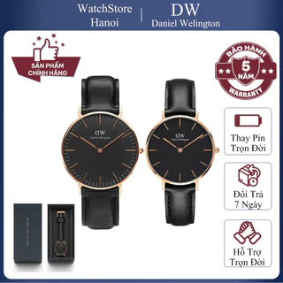 Đồng Hồ Nam Nữ Daniel Wellington Classic Sheffield Rose Gold Black Size 40mm Và 32mm Chính Hãng