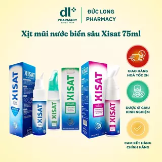 Nước Biển Sâu Xisat 75ml - Làm Sạch Mũi, Giúp Ngăn Mầm Bệnh Xâm Nhập Vào Cơ Thể (NL/TE/Viêm mũi)