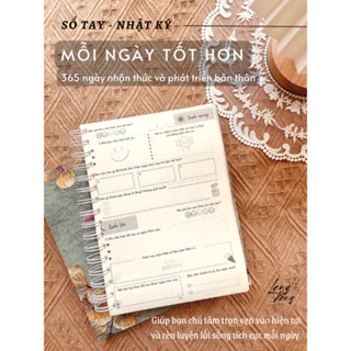 Sổ tay Nhật ký Mỗi Ngày Tốt Hơn -  365 ngày nhận thức và phát triển bản thân (Mindfulness Everyday Journal)