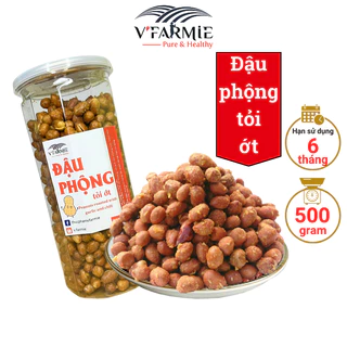 Đậu phộng tỏi ớt giòn thơm ngon hũ 500g