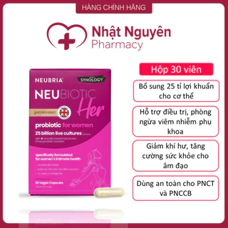 Men Vi Sinh pk Neubiotic Her - Hỗ trợ ngăn ngừa các vấn đề về phụ khoa và tăng cường sức khỏe cho âm đạo