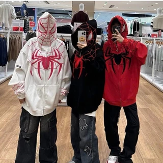 Áo Khoác Hoodie Zip Nam Nữ Form Rộng SPIDER, Áo Khoác Hoodie Form Rộng Chất Vải Nỉ Ngoại Siêu Đẹp