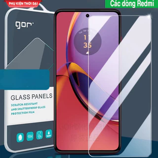 Cường lực Gor Redmi Note 10 / 10s / 10 Pro / Note 11 4G /  11s / Note 12 / 12S / Note 13 / 13 5G trong suốt trơn mượt