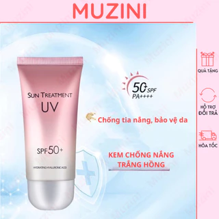 Kem dưỡng trắng da chống nắng Sun Treatment SPF 50+ Kem chống tia UV Muzini CN02