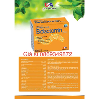 Men tiêu hóa men gói Probiotics BIOLACTOMIN GOLD - Hộp 30 gói kích thích tiêu hóa cân bằng vi sinh đường ruột