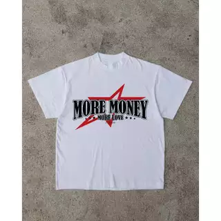 Áo thun Eddie More Money More Love White/Black 250gsm