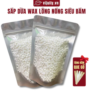 Sáp Wax Dừa Coconut Wax Nóng Hard Wax Beans Nhập Khẩu Siêu Bám Lông, Hạt Wax Lông CocoNut Cao Cấp Sáp Trong Cho Nam Nữ