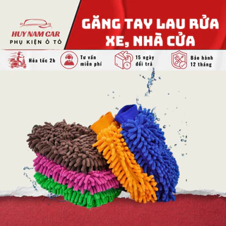 GĂNG TAY RỬA XE Ô TÔ- HUY NAM CAR, BAO TAY SIÊU MỀM SỢI MICROFIBER SIÊU SẠCH AN TOÀN CHO TAY SIÊU THẤM