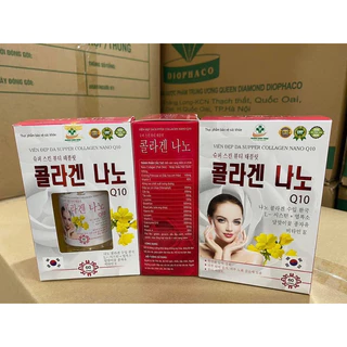 Viên Uống Trắng Da Mờ Nám COLLAGEN NANO Q10 - Hộp 60 viên - Giúp đẹp da,ngừa lão hoá