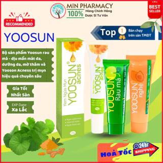 Kem YOOSUN Rau má Ngừa mụn Giảm mẩn ngứa/ YOOSUN Nghệ Mờ Vết thâm Ngừa sẹo 25g - Minpharmacy