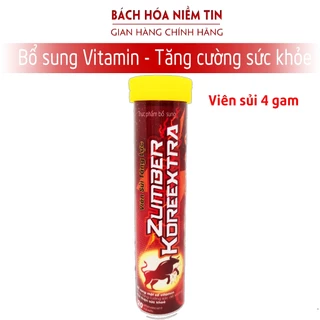 Viên sủi cam Tăng cường sức khỏe ZZS - bổ sung vitamin,  giúp tăng sức đề kháng,tỉnh táo giảm mệt mỏi - Tuýp 20 viên