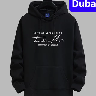 ÁO KHOÁC HOODIE CHỐNG NẮNG LÓT NHUNG TAY DÀI OVERSIZE IN CHỮ LET'S GO PHONG CÁCH HÀN QUỐC HOT TREND 2024 -DUBAI FASHION