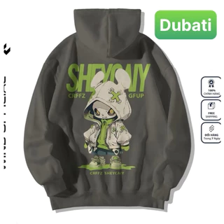 ÁO KHOÁC HOODIE CHỐNG NẮNG LÓT NHUNG TAY DÀI OVERSIZE QUỶ NHỎ SHEYOWY PHONG CÁCH CAO CẤP MỚI - DUBATI FASHION