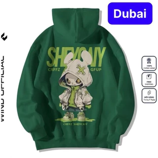 ÁO KHOÁC HOODIE CHỐNG NẮNG LÓT NHUNG TAY DÀI OVERSIZE QUỶ NHỎ SHEYOWY PHONG CÁCH SANG CHẢNH VIP - DUBAI FASHION