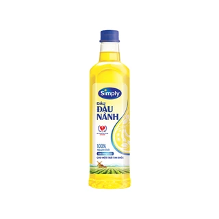 Dầu đậu nành nguyên chất Simply chai 1 lít/ 400ml