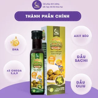 Dầu Oliu Sachi, Bổ Sung Vitamin Và Các Dưỡng Chất Giúp Trẻ Thông Minh Cao Lớn