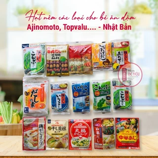 [NHẬT BẢN] Hạt nêm Nhật các loại cho bé ăn dặm Ajinomoto, Topvalu....