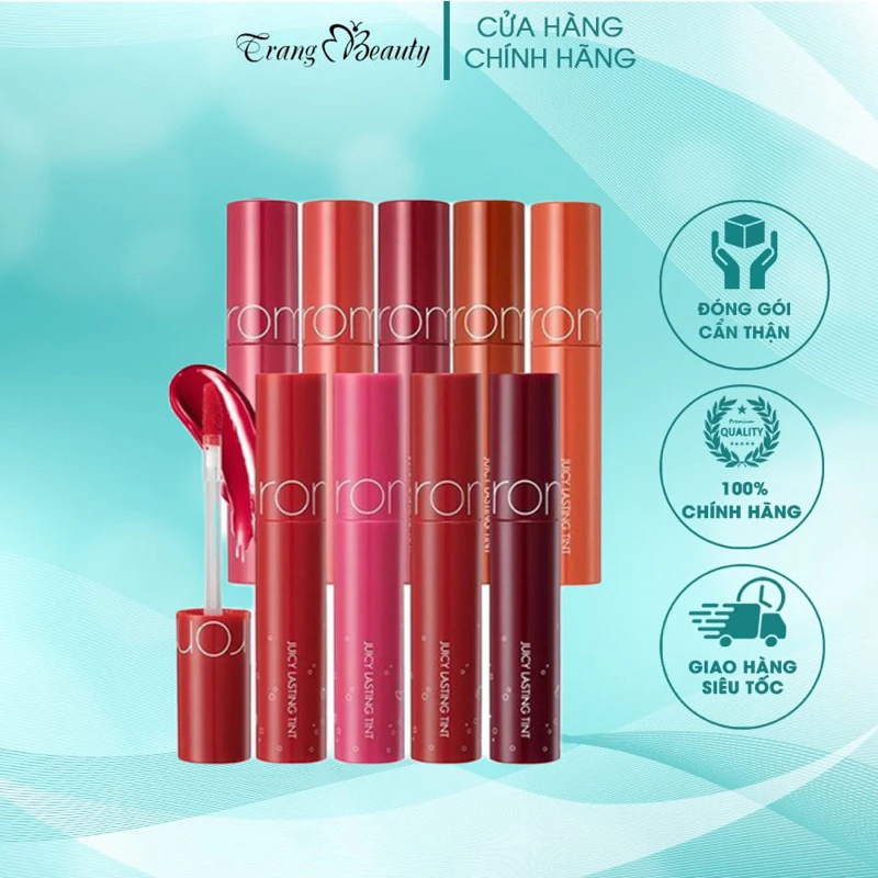 Son Tint lì Hàn Quốc Romand Juicy Lasting Tint Ripe Fruit 08 09 10 13 17 18 20 21 22 23 29