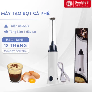 Máy Tạo Bọt Cafe Sạc Điện, Máy Cầm Tay Tạo Bọt Sữa, Đánh Trứng, Đánh Kem Cheese Đa Năng Mẫu Mới