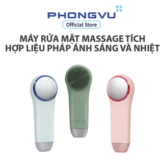 Máy Rửa Mặt Massage Tích Hợp Liệu Pháp Ánh Sáng và Nhiệt Halio Multi-task Cleansing & Massaging Device with Red Blue Lig