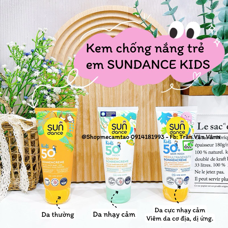 Sundance Kids - Kem chống nắng trẻ em Sundance Kids LSF 50 cho bé da nhạy cảm - 100ml