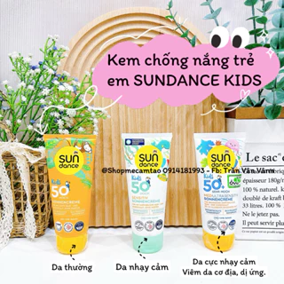 Sundance Kids - Kem chống nắng trẻ em Sundance Kids LSF 50 cho bé da nhạy cảm - 100ml