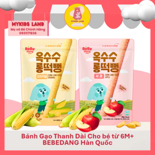 [DATE T3.2025] Bánh Gạo Lứt Ăn Dặm Hữu Cơ Dạng Thanh Dài BEBEDANG Hàn Quốc Cho Bé Từ 6M+