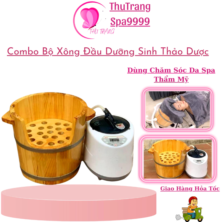 Combo Bộ Xông Đầu Dưỡng Sinh | Xông Đầu Thảo Dược Thư Giãn Giảm Đau Mỏi.