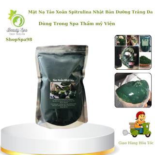 Mặt Nạ Tảo Xoắn Spitrulina Nhật Bản | Tảo Xoăn Cấy Nano Đắp Mặt Nạ Dưỡng Trăng Da Đẹp Da