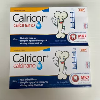 Canxi nano CALRICOR phát triển chiều cao, giảm nguy cơ còi xương ở trẻ, loãng xương ở người lớn