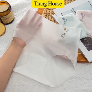 Quần lót nữ su tơ hoa tulip mềm mịn mỏng tàng hình không lộ viền - quần chíp nữ cao cấp su thạch mịn tơ Q2373