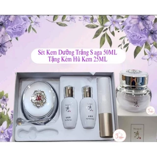 Sét Kem Dưỡng Trắng Saga 50ML Tặng Kèm Hũ Kem 25ML