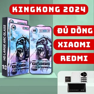 Kính cường lực ĐỦ DÒNG REDMI KINGKONG XANH 12/12c,13c,9/9A/9C/9T,10/10C,Note11 4G,11T,Note10 4G,Note12,A1/A2 Plus..MEK