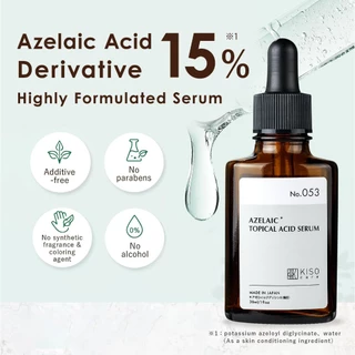 Serum Azelaic Acid 15% Kiso Care hỗ trợ da mụn 30ml (N0.053)